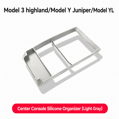 Silicone Center Console Organizer Tray for Tesla Model 3/Y/YL