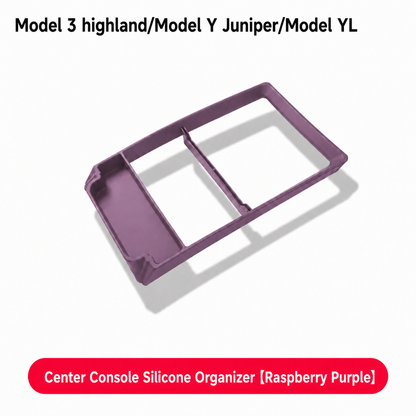 Silicone Center Console Organizer Tray for Tesla Model 3/Y/YL