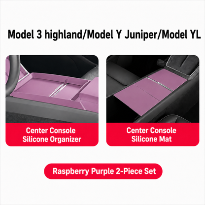 Silicone Center Console Organizer Tray for Tesla Model 3/Y/YL