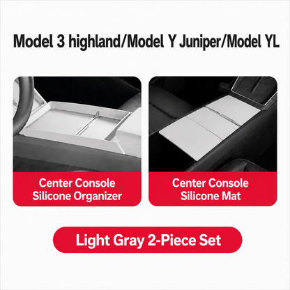 Silicone Center Console Organizer Tray for Tesla Model 3/Y/YL