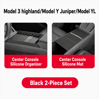 Silicone Center Console Organizer Tray for Tesla Model 3/Y/YL