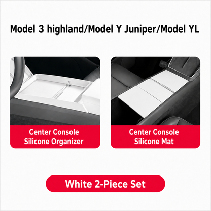 Silicone Center Console Organizer Tray for Tesla Model 3/Y/YL