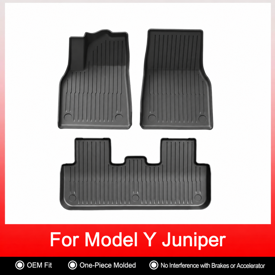 3D Molded TPE Floor Mats & Cargo Liners for Tesla Model Y/ 3/ Model Y Juniper/Model 3 Highland– All-Weather Protection