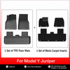 3D Molded TPE Floor Mats & Cargo Liners for Tesla Model Y/ 3/ Model Y Juniper/Model 3 Highland– All-Weather Protection
