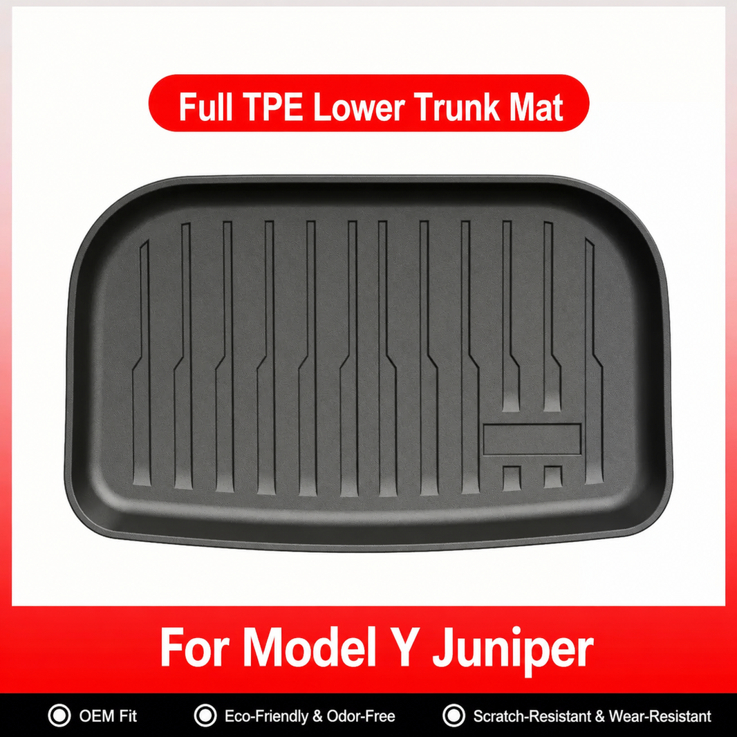 3D Molded TPE Floor Mats & Cargo Liners for Tesla Model Y/ 3/ Model Y Juniper/Model 3 Highland– All-Weather Protection