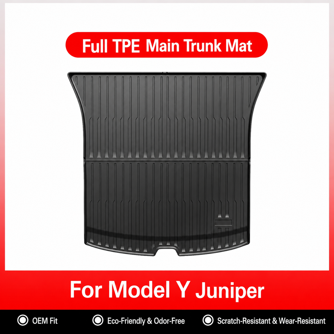 3D Molded TPE Floor Mats & Cargo Liners for Tesla Model Y/ 3/ Model Y Juniper/Model 3 Highland– All-Weather Protection