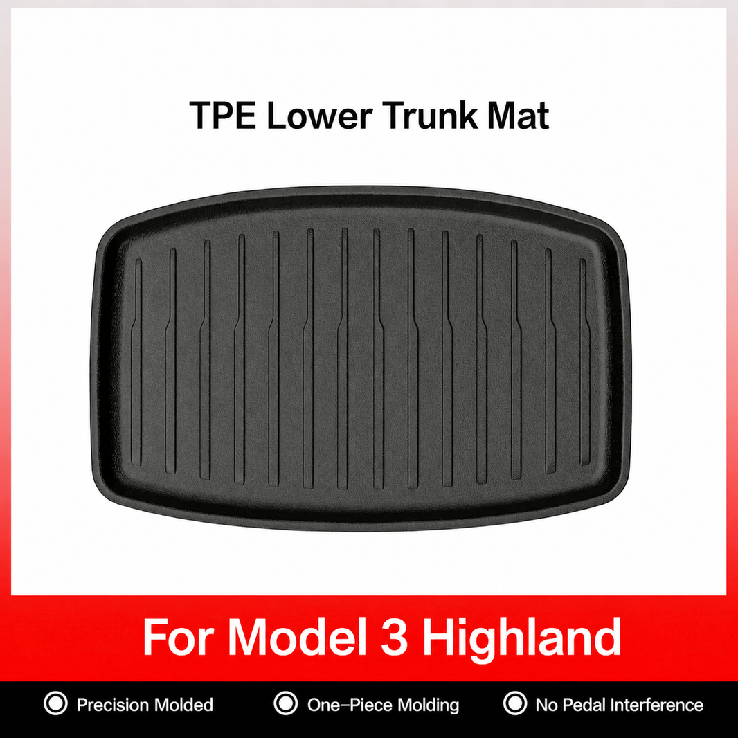 3D Molded TPE Floor Mats & Cargo Liners for Tesla Model Y/ 3/ Model Y Juniper/Model 3 Highland– All-Weather Protection