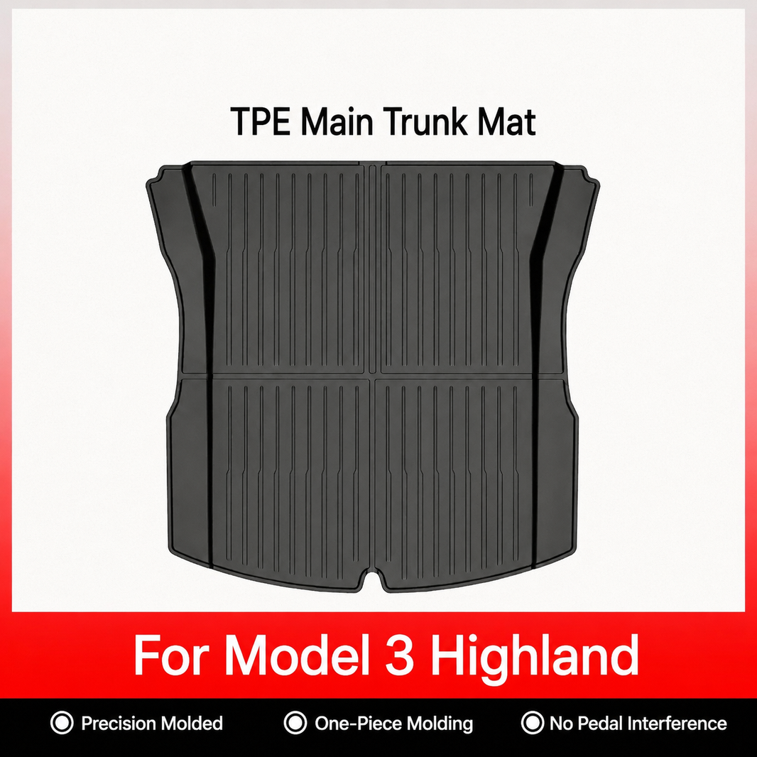 3D Molded TPE Floor Mats & Cargo Liners for Tesla Model Y/ 3/ Model Y Juniper/Model 3 Highland– All-Weather Protection