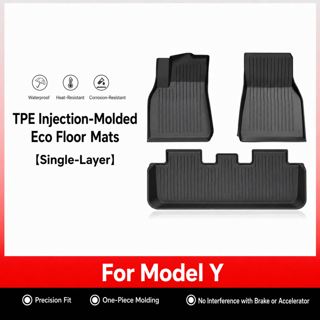 3D Molded TPE Floor Mats & Cargo Liners for Tesla Model Y/ 3/ Model Y Juniper/Model 3 Highland– All-Weather Protection