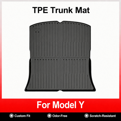 TPE 6-Piece Set Floor Mats & Cargo Liners for Tesla Model Y/ 3/ Model Y Juniper/Model 3 Highland– All-Weather Protection