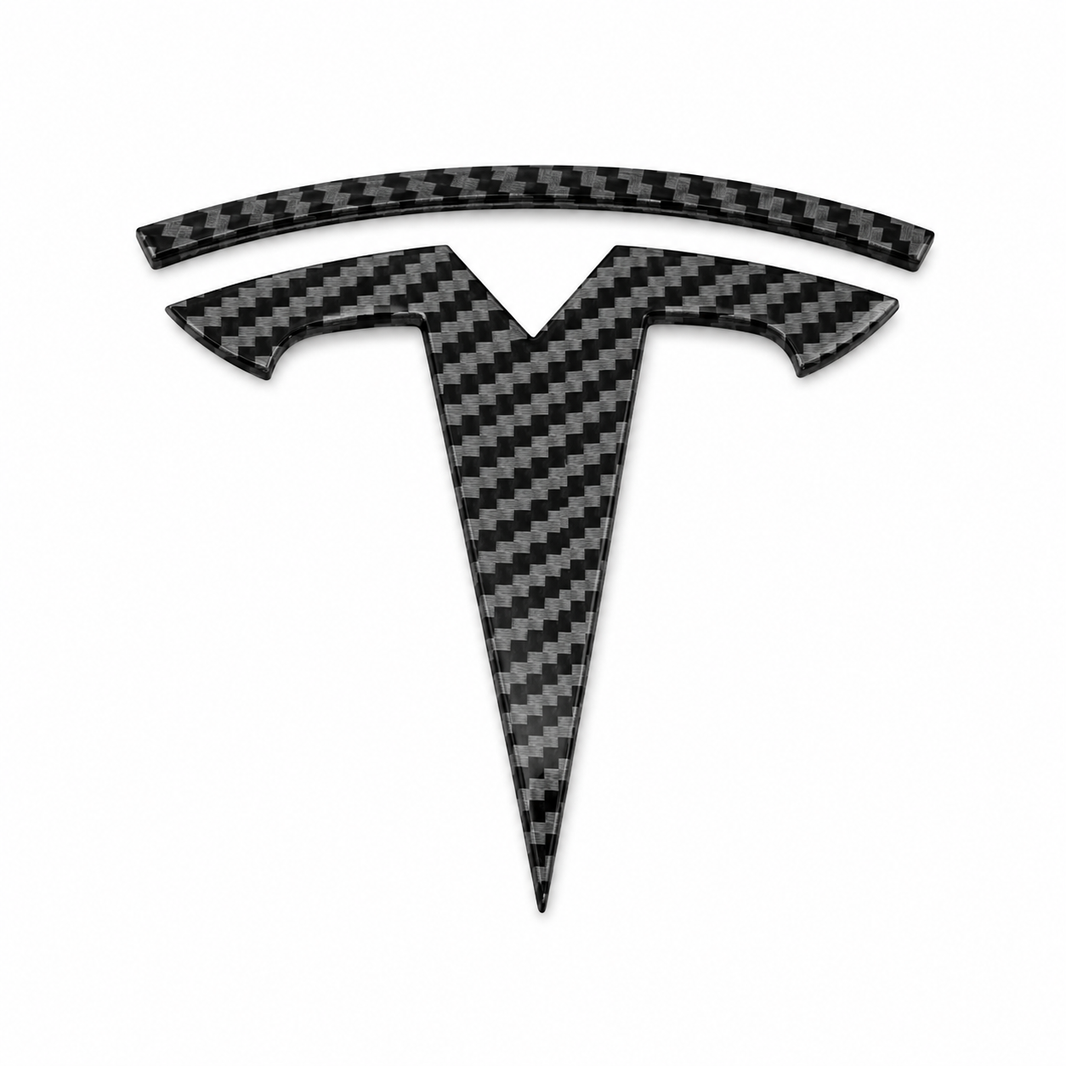 3D Santa Hat Tesla Emblem Decoration – Christmas Car Badge Sticker