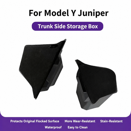 Trunk Side Storage Bins with Covers for Tesla Model Y/Model 3