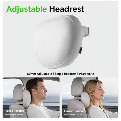 Ergonomic Adjustable Car Headrest & Lumbar Support Cushion for Tesla Model 3/Y/YL
