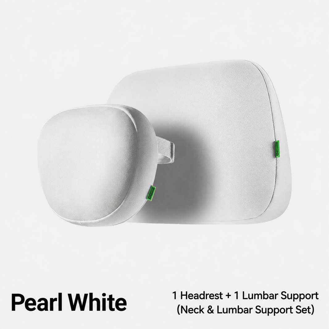 Ergonomic Adjustable Car Headrest & Lumbar Support Cushion for Tesla Model 3/Y/YL