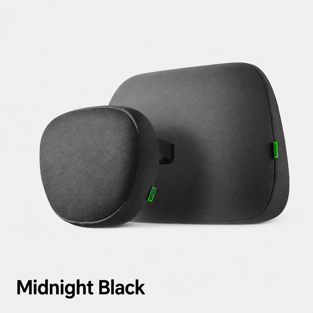 Ergonomic Adjustable Car Headrest & Lumbar Support Cushion for Tesla Model 3/Y/YL