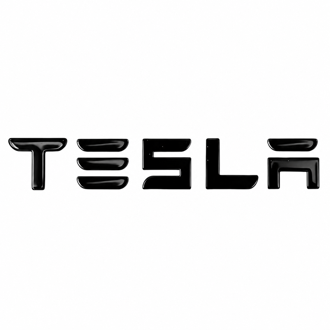Rear Trunk Letter Badge Covers for Tesla Model Y Juniper/YL
