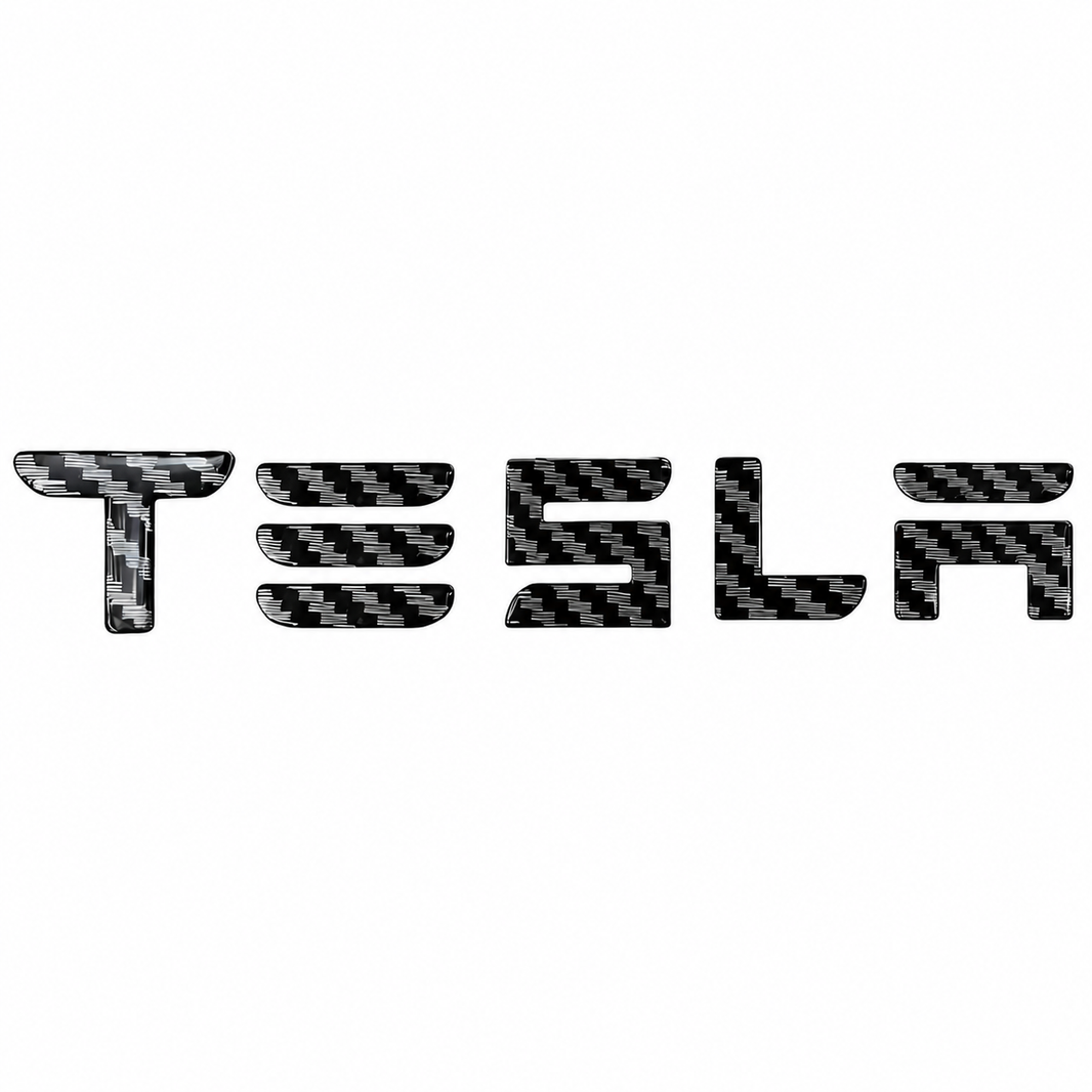Rear Trunk Letter Badge Covers for Tesla Model Y Juniper/YL