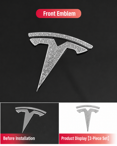 Crystal Rhinestone Diamond Interior &amp; Exterior Decorative Trim for Tesla Model Y Juniper / Model 3 Highland