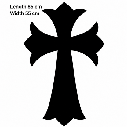 Oversized Horseshoe & Cross Custom Style Decals Car Stickers