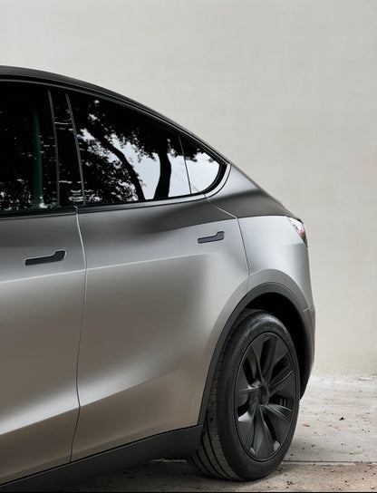 Matte Liquid Metal Silver Vinyl Wrap