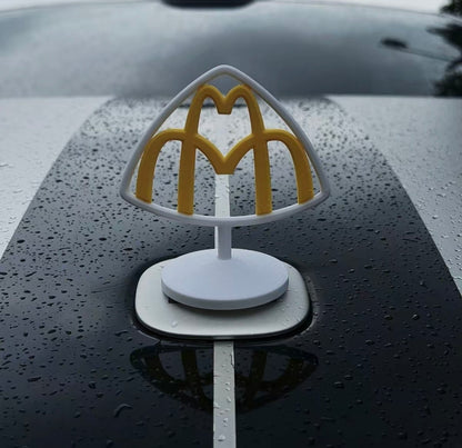 3D Printed McDonald’s × Maybach Car Badge – Creative Automotive Decoration（Adhesive-Backed）