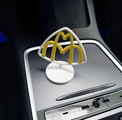 3D Printed McDonald’s × Maybach Car Badge – Creative Automotive Decoration（Magnetic Version）
