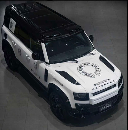 Oversized Horseshoe & Cross Custom Style Decals Car Stickers