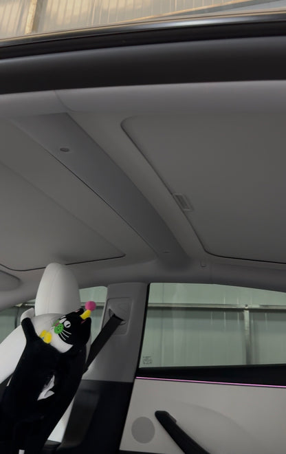 Manual Roller Glass Roof Sunshade for Tesla Model 3 & Model Y/YL