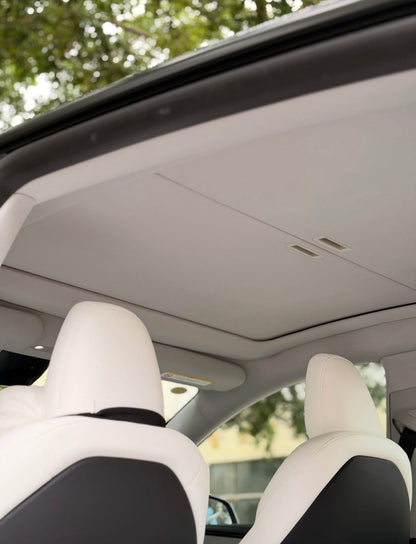 Manual Roller Glass Roof Sunshade for Tesla Model 3 & Model Y/YL
