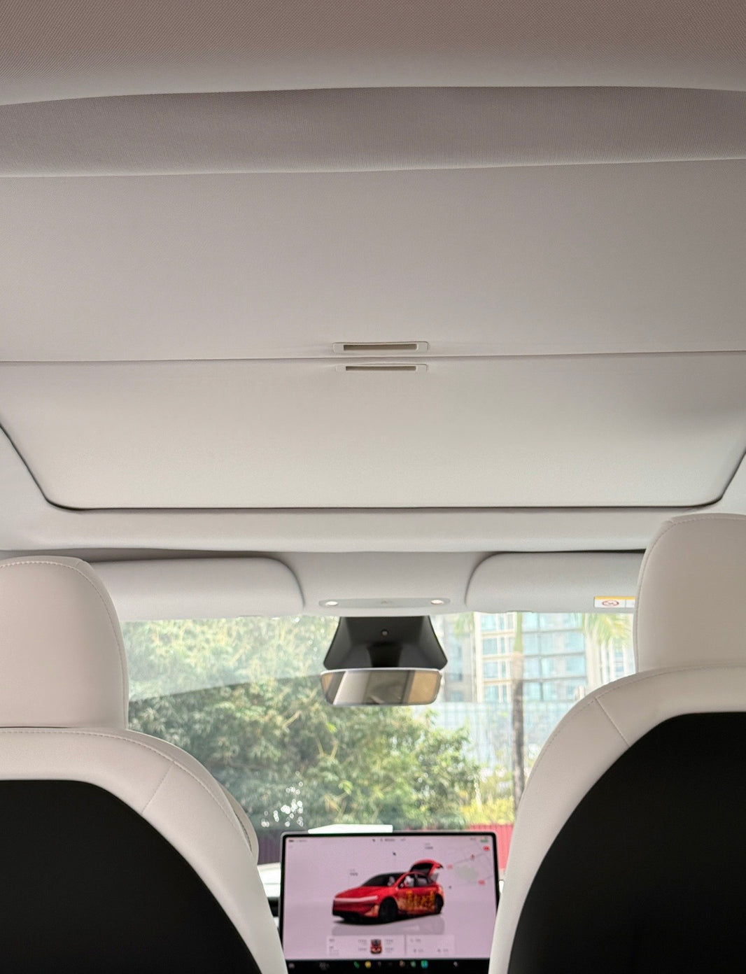Manual Roller Glass Roof Sunshade for Tesla Model 3 & Model Y/YL