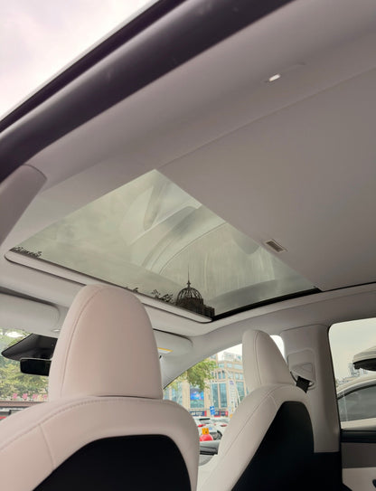 Manual Roller Glass Roof Sunshade for Tesla Model 3 & Model Y/YL