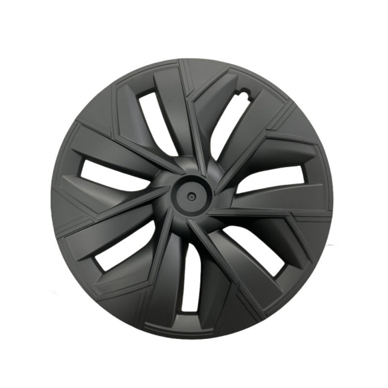 19-Inch 01-Style Gloss Black Wheel Covers for Tesla Model Y 2020-2024