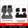 3D Molded TPE Floor Mats & Cargo Liners for Tesla Model Y/ 3/ Model Y Juniper/Model 3 Highland– All-Weather Protection