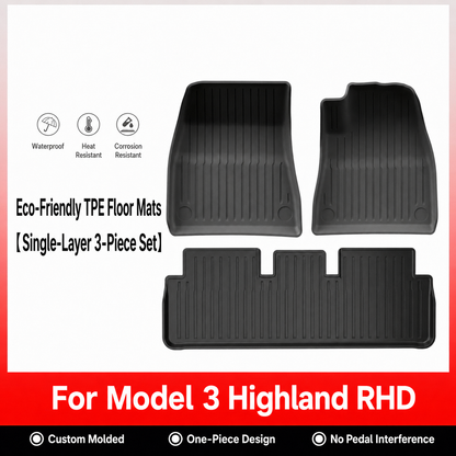 TPE Floor Mats & Cargo Liners for Tesla Model Y/ 3/ Model Y Juniper/Model 3 Highland– All-Weather Protection（副本）
