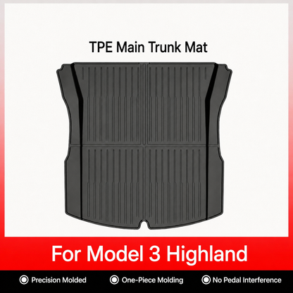TPE Floor Mats & Cargo Liners for Tesla Model Y/ 3/ Model Y Juniper/Model 3 Highland– All-Weather Protection（副本）