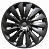 19-Inch Blade-Style Gloss Black Wheel Covers for Tesla Model Y (2020–2024)