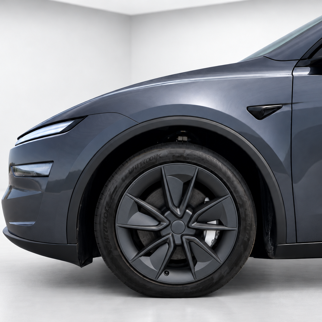 19-Inch 01-Style Wheel Matte Black Covers for Tesla Model Y Juniper (2025.03+)